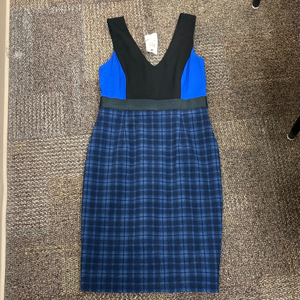 3 casual dresses blue & black/white-S/6